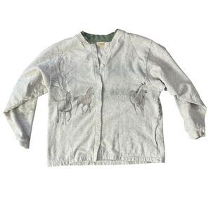 Vintage Horse Cardigan Sweater Sweatshirt